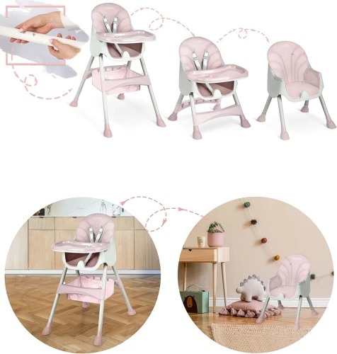 RICOKIDS MILO scaun de masă pentru copii cu blat 3în1