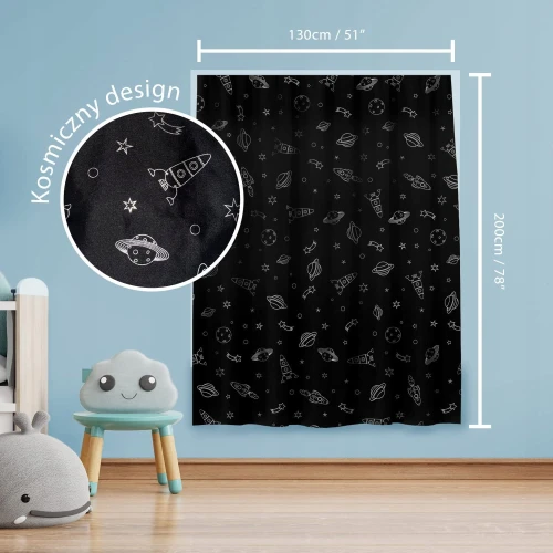 ROLETA opacă cu ventuze 130x200 COSMOS