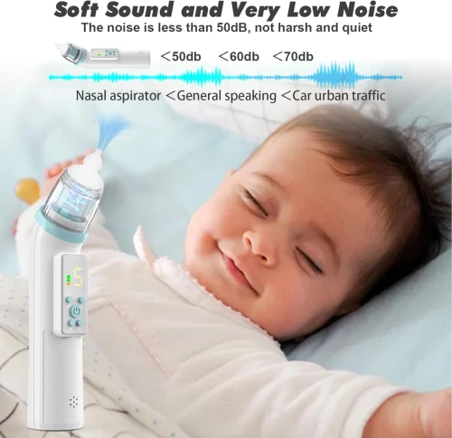 Aspirator nazal electric VIBINHO cu melodii și lumină