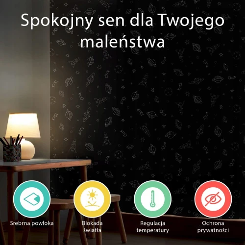 ROLETA opacă cu ventuze 130x200