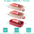 LUNCHBOX cutie de prânz cu trei compartimente + tacâmuri 2200ml