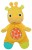 BRIGHT STARTS Snuggle&Teethe girafă de pluș cu jucării de dentiție
