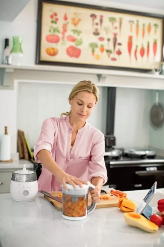 PHILIPS AVENT SCF883/01 4în1 aparat de gătit cu aburi și blender 1000ml