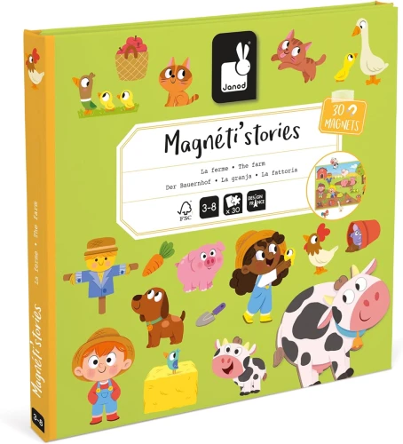 JANOD Magneti'Stories Ferma puzzle magnetic 30 magneți