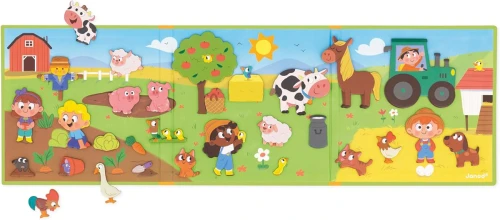 JANOD Magneti'Stories Ferma puzzle magnetic 30 magneți