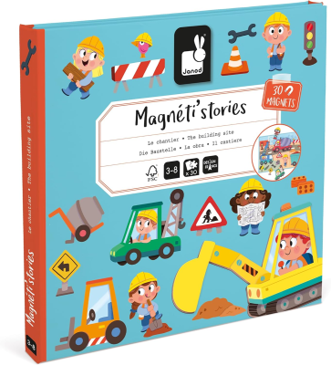 JANOD Magneti'Stories Construcție puzzle magnetic 30 magneți