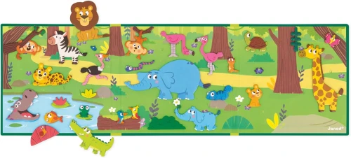 JANOD Magneti'Stories Africa puzzle magnetică 30 magneți