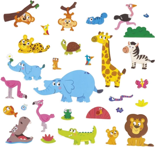 JANOD Magneti'Stories Africa puzzle magnetică 30 magneți