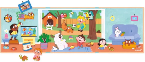 JANOD Magneti'Stories Animale de Companie puzzle magnetic 30 magneți