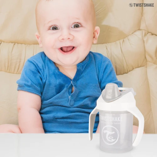 TWISTSHAKE Mini Cup cană anti-picurare cu tetină și blender 230 ml 4 luni+