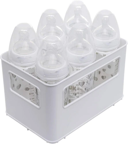 ROTHO organizator coș cu mânere pentru 6 sticle