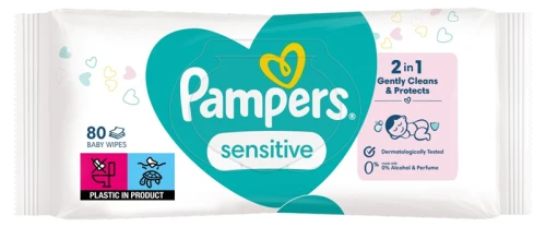 PAMPERS SENSITIVE șervețele umede x80