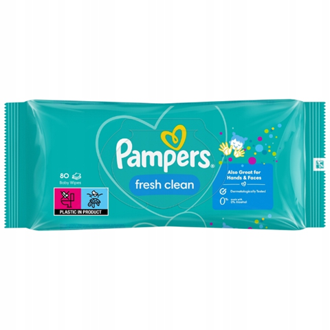 PAMPERS FRESH CLEAN șervețele umede x80