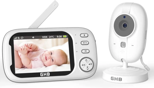 GHB ABM600-DE monitor digital pentru bebeluși, ecran LCD 3,5"