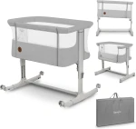 LIONELO AURORA 3 în 1 pătuț atașabil reglabil