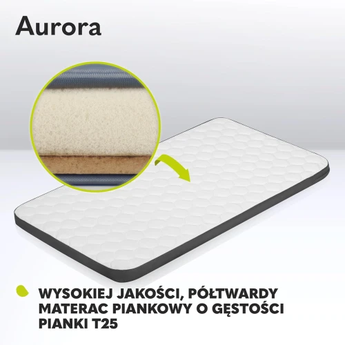 LIONELO AURORA 3 în 1 pătuț atașabil reglabil