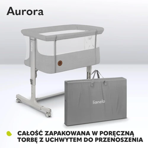 LIONELO AURORA 3 în 1 pătuț atașabil reglabil