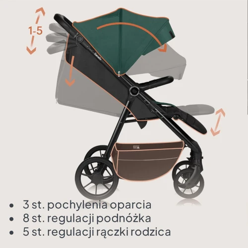 LIONELO MIRA cărucior sport până la 22 kg