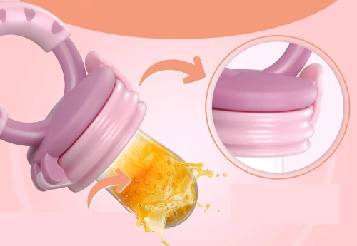 BEBI BORN inel gingival distribuitor de fructe pentru copii 3-24 luni 3 tetine