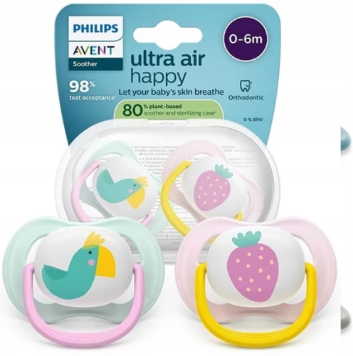 PHILIPS AVENT Ultra Air Happy suzete x 2 0-6 luni