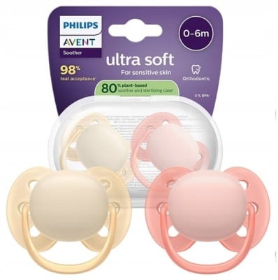 PHILIPS AVENT Ultra Soft suzete x 2 0-6 luni