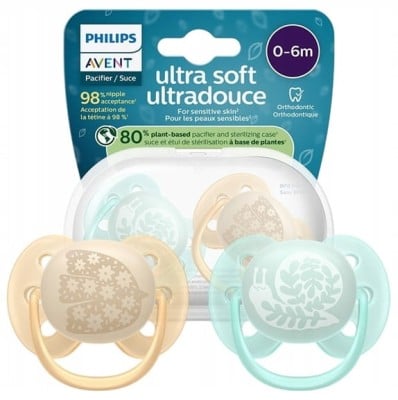PHILIPS AVENT Ultra Soft suzete x 2 0-6 luni