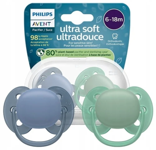 PHILIPS AVENT Ultra Soft suzete x 2 6-18 luni