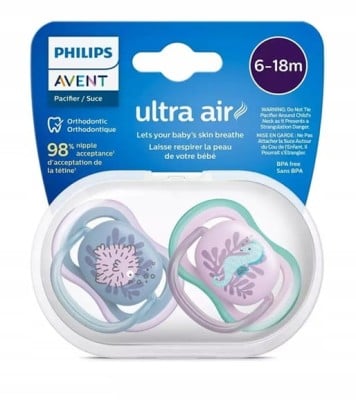 PHILIPS AVENT Ultra Air suzete x 2 6-18 luni