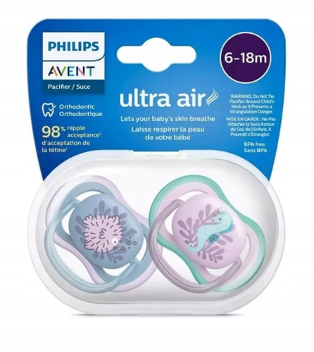 PHILIPS AVENT Ultra Air suzete x 2 6-18 luni