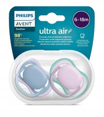PHILIPS AVENT Ultra Air suzete x 2 6-18 luni