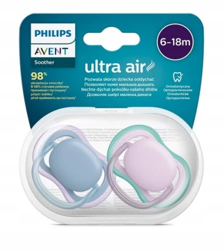 PHILIPS AVENT Ultra Air suzete x 2 6-18 luni