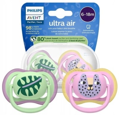 PHILIPS AVENT Ultra Air suzete x 2 6-18 luni