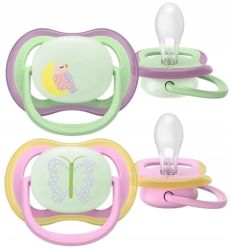 PHILIPS AVENT Ultra Air Night suzete x 2 6-18 luni STRĂLUCESC ÎN ÎNTUNERIC
