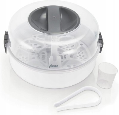 ALECTO BW-04 sterilizator cu microunde pentru 4 biberoane + clește și măsură