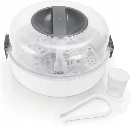 ALECTO BW-04 sterilizator cu microunde pentru 4 biberoane + clește și măsură