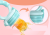 BEBI BORN inel gingival distribuitor de fructe pentru copii 3-24 luni 3 tetine