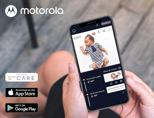 MOTOROLA VM44 Connect baby monitor electronic 4,3" FHSS cu aplicație