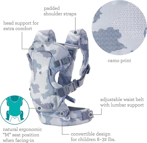 INFANTINO Flip 4în1 marsupiu ergonomic 3-14,5kg