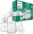 PHILIPS AVENT Natural Response set 3 biberoane DIN STICLĂ + suzetă