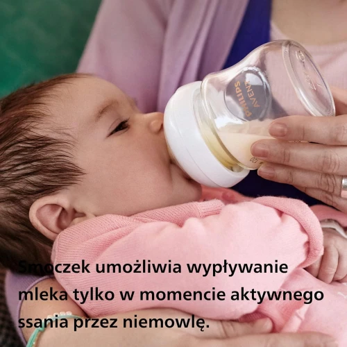 PHILIPS AVENT Natural Response set 3 biberoane DIN STICLĂ + suzetă