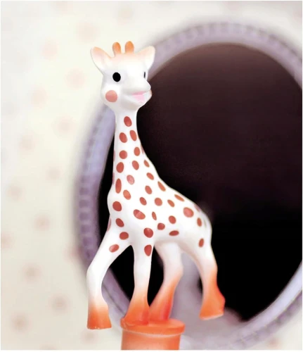 Cutie muzicală cu manivelă TROUSSELIER, care luminează în întuneric, SOPHIE LA GIRAFE