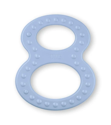 NUK inel de dentiție din silicon 2 bucăți 6,5 x 8 cm 0+