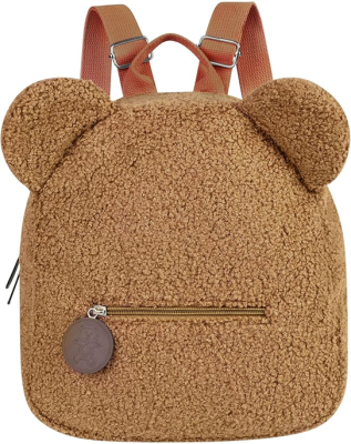 Rucsac din blană pentru copil preșcolar 28x27cm