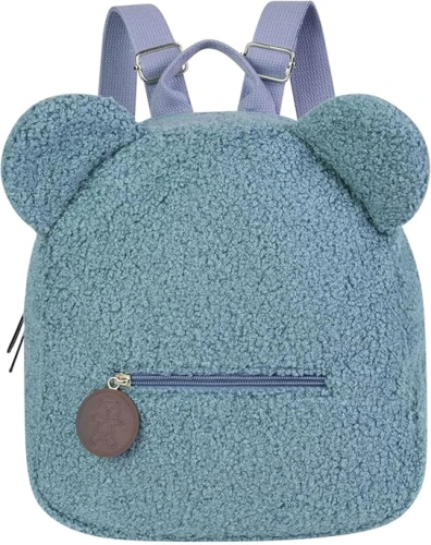 Rucsac din blană pentru copil preșcolar 28x27cm