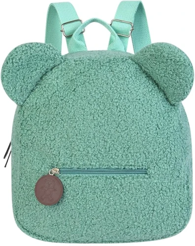 Rucsac din blană pentru copil preșcolar 28x27cm