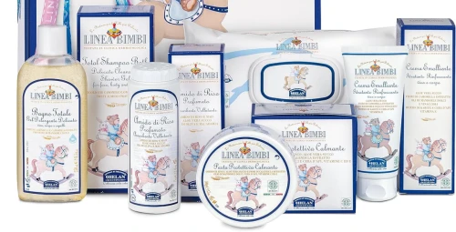 HELAN Linea Bimbi set îngrijire copil ȘAMPON CREME PUDRĂ ȘERVEȚELE