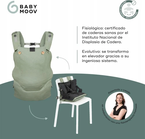 BABYMOOV MOOV&BOOST marsupiu ergonomic și înălțător 2în1