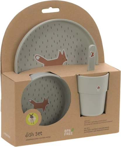 Set de veselă fără melamină LASSIG Little Forest Fox
