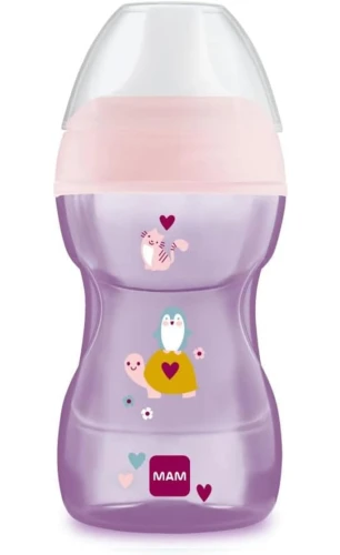 Cana MAM Fun To Drink Cup cu tetină anti-picurare 270 ml 8 luni+