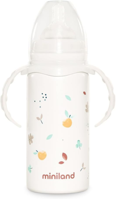 MINILAND Thermobaby sticlă termică din oțel inoxidabil 240 ml 0+